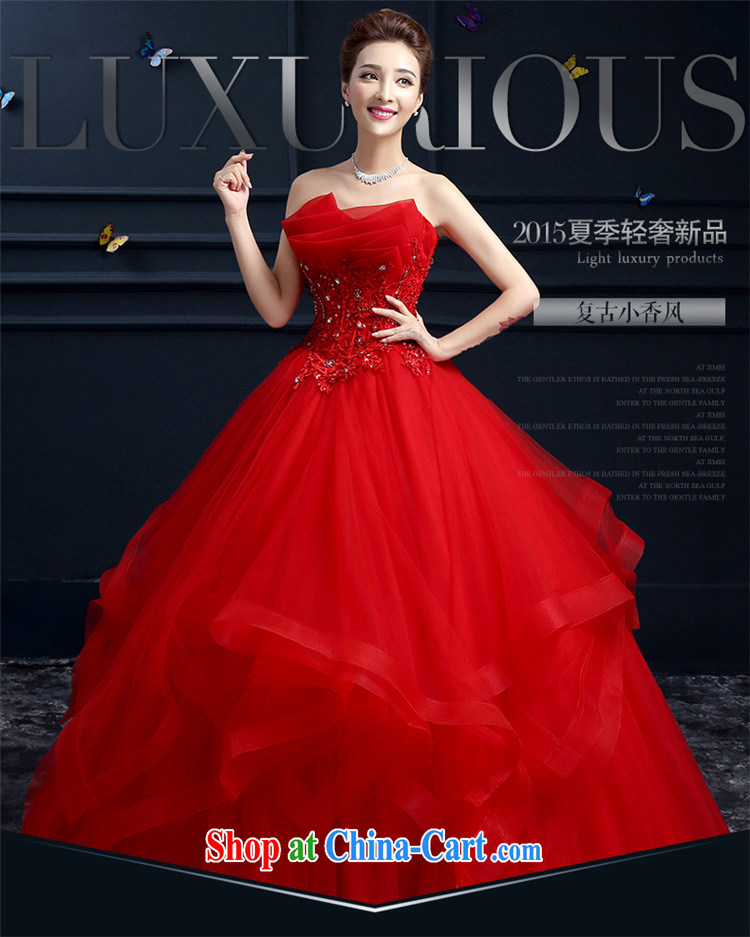 Products HUNNZ 2015 spring and summer Korean red wiped his chest large high fashion with long bridal wedding red XXL pictures, price, brand platters! Elections are good character, the national distribution, so why buy now enjoy more preferential! Health