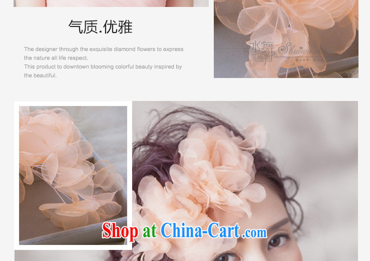 Water dance bride's female manual silk dresses with flowers and wedding dresses flowers hair accessories 100 ground B 0802 gift boxed pictures, price, brand platters! Elections are good character, the national distribution, so why buy now enjoy more preferential! Health