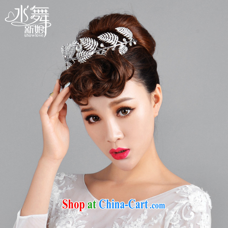 Water dance bride leaves water drilling luxury bridal crown in Europe and America show up crown wedding accessories A 1031 gift boxed, water dance, shopping on the Internet