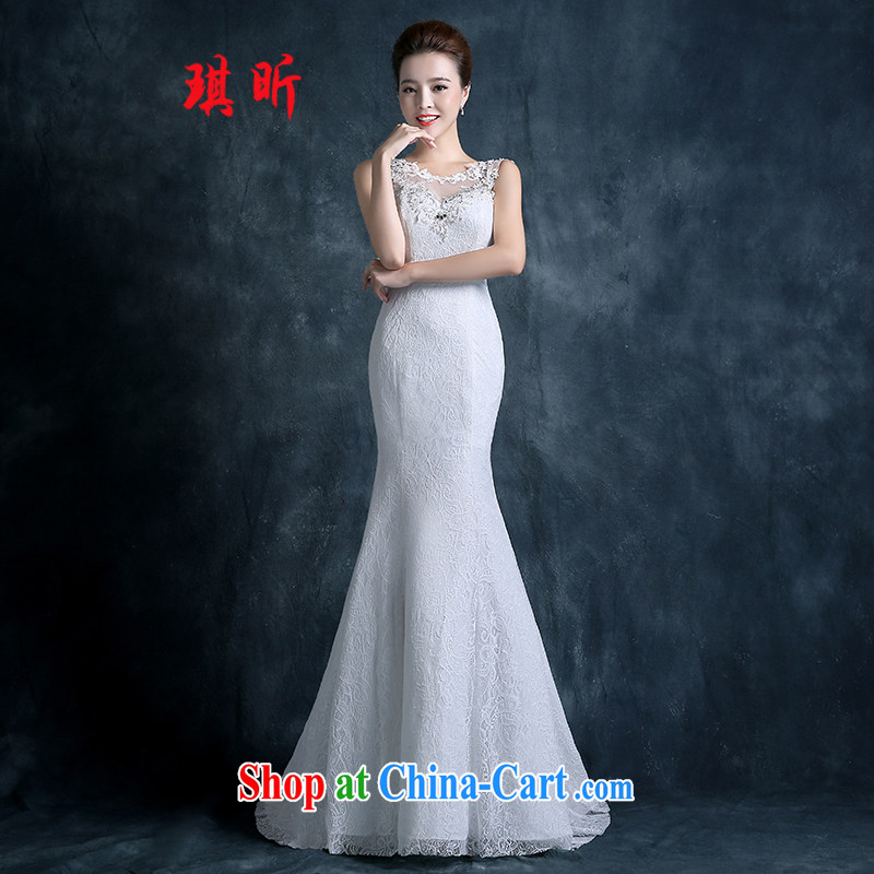 Angel year 2015 new wedding summer bride married Korean layout lace a field shoulder beauty, Ruth back at Merlion small trailing white XXL, Qi, and, shopping on the Internet