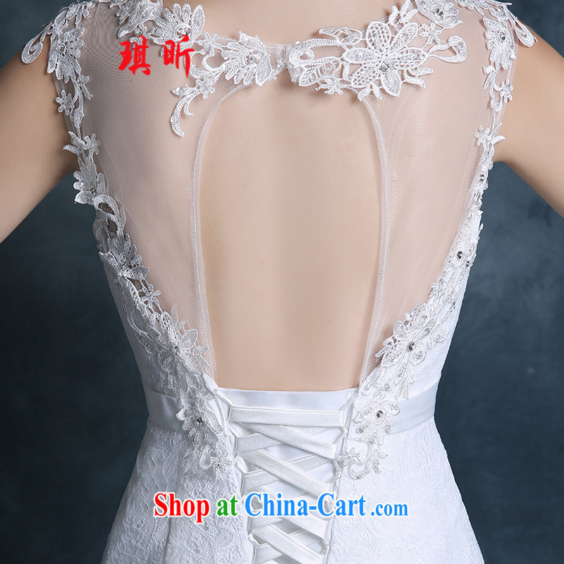 Angel year 2015 new wedding summer bride married Korean layout lace a field shoulder beauty, Ruth back at Merlion small trailing white XXL, Qi, and, shopping on the Internet