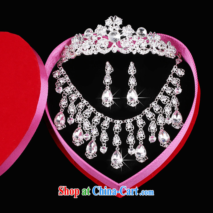 Time his bride's jewelry 3-piece kit marriage yarn ornaments and jewelry hair accessories Crown necklace earrings wedding dresses accessories gift set 3-piece set of pictures, price, brand platters! Elections are good character, the national distribution, so why buy now enjoy more preferential! Health