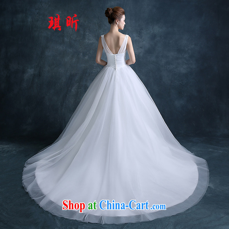 Angel year new stylish wedding dresses Korean lace shoulders small trailing the Field shoulder with minimalist bridal lace wedding white XXL, Angel, and shopping on the Internet