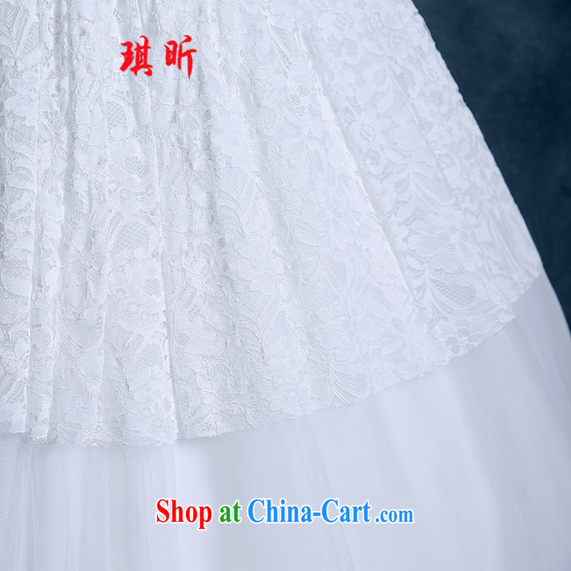 Angel year wedding dresses 2015 new marriages chest bare-white lace tie-in with the Code graphics thin Korean-style white XXL, Qi, and shopping on the Internet