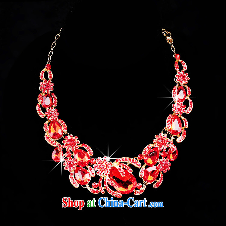 Time his Korean-style red alloy water drilling bridal jewelry crown and ornaments necklace 3-piece kit wedding dresses accessories Crown pictures, price, brand platters! Elections are good character, the national distribution, so why buy now enjoy more preferential! Health