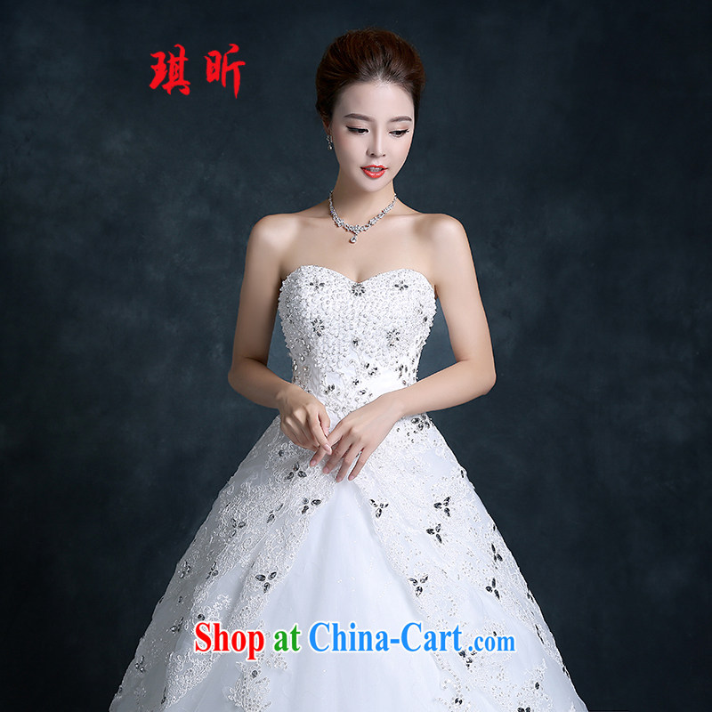 Angel year 2015 autumn new bridal wedding dresses long-tail erase chest cultivating the code with the flower-tail custom white XXL, Qi, and, shopping on the Internet