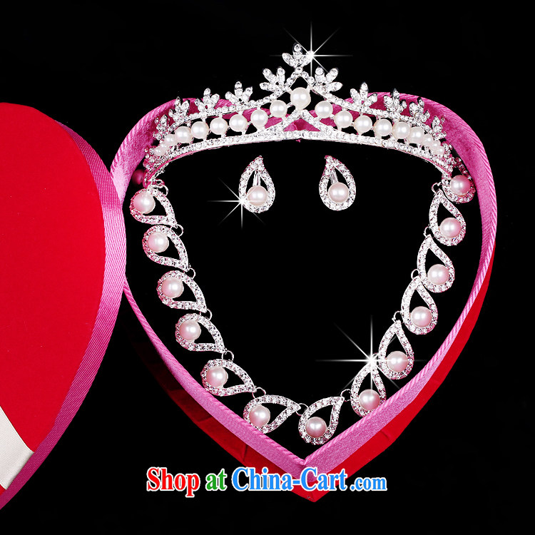 Time his bride's head-dress 3 Piece Set Korean-style necklace earrings wedding hair accessories kit wedding accessories jewelry jewelry gift box 3 piece set pictures, price, brand platters! Elections are good character, the national distribution, so why buy now enjoy more preferential! Health