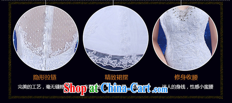 Qi wei summer 2015 new Korean wedding dresses dress bridal wedding dresses white long shoulders V collar crowsfoot small tail lace zipper, wedding girl white XXL pictures, price, brand platters! Elections are good character, the national distribution, so why buy now enjoy more preferential! Health