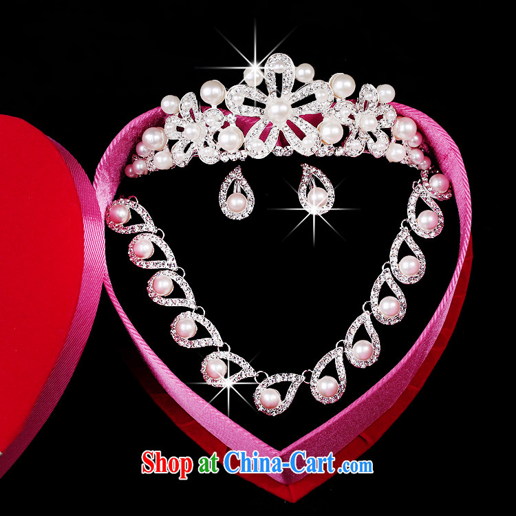 Time his bride's head-dress 3 Piece Set Korean-style pearl necklaces earrings wedding hair accessories kit wedding accessories jewelry jewelry gift set 3 piece set of pictures, price, brand platters! Elections are good character, the national distribution, so why buy now enjoy more preferential! Health