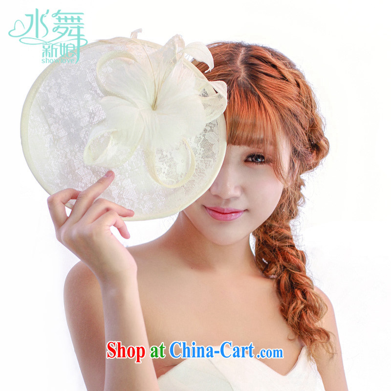 Water dance bridal retro hat feather buds mesh cap head-dress wedding dresses accessories B 0757 gift boxed