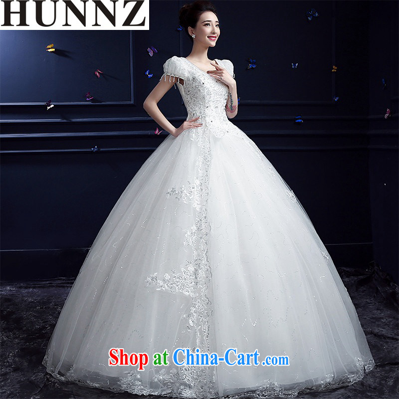 Products HUNNZ 2015 spring and summer New Field shoulder style with tail Korean-style straps bridal wedding white with XXL paragraph
