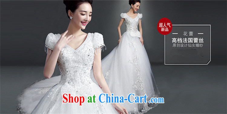 Products hannizi 2015 spring and summer new married Yi Han-tied with a shoulder style with tail bridal wedding white with XXL, pictures, price, brand platters! Elections are good character, the national distribution, so why buy now enjoy more preferential! Health