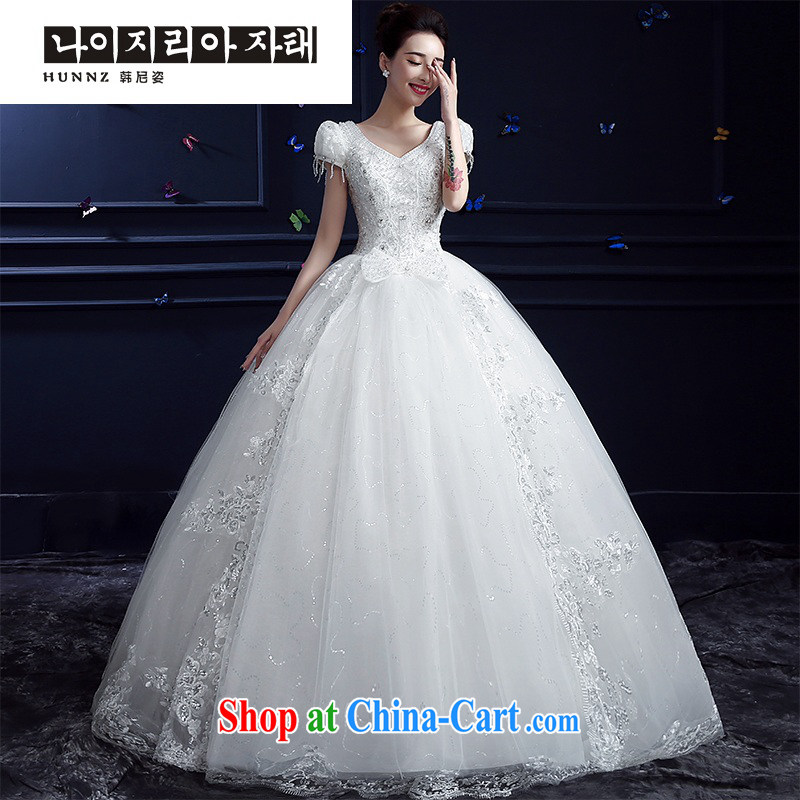 Products hannizi 2015 spring and summer new married Yi Han-tied with a shoulder style with tail bridal wedding white with XXL section, Korea, colorful (hannizi), and, on-line shopping