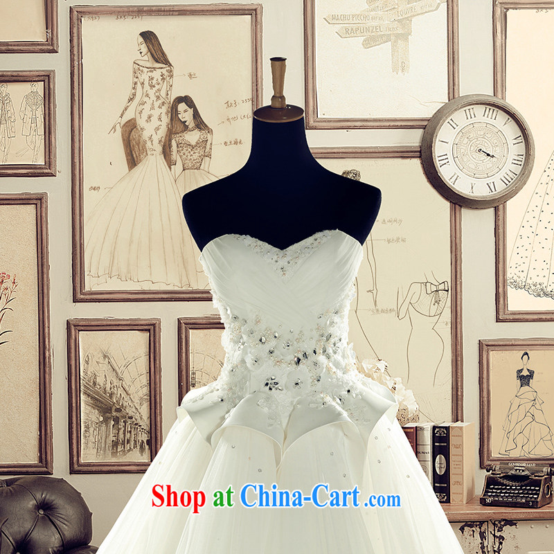 The bride's wedding dresses 2015 summer wiped his chest, wedding 2629 white DZ tailored plus 20 per cent, of the bride, shopping on the Internet