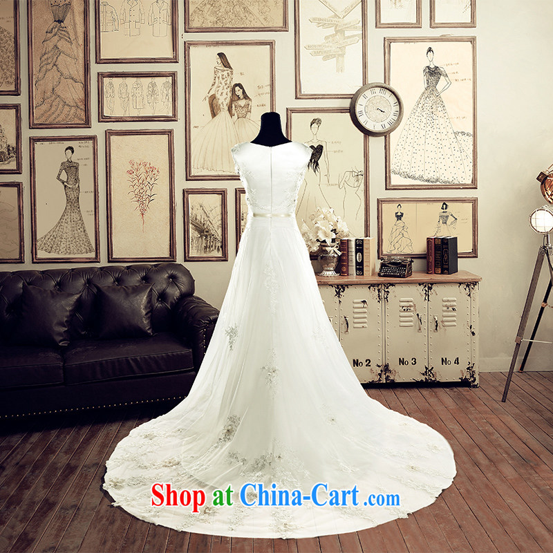 The bride's wedding dresses 2015 summer white wedding Korean tail crowsfoot long 2630 white DZ tailored plus 20 per cent, of the bride, and shopping on the Internet