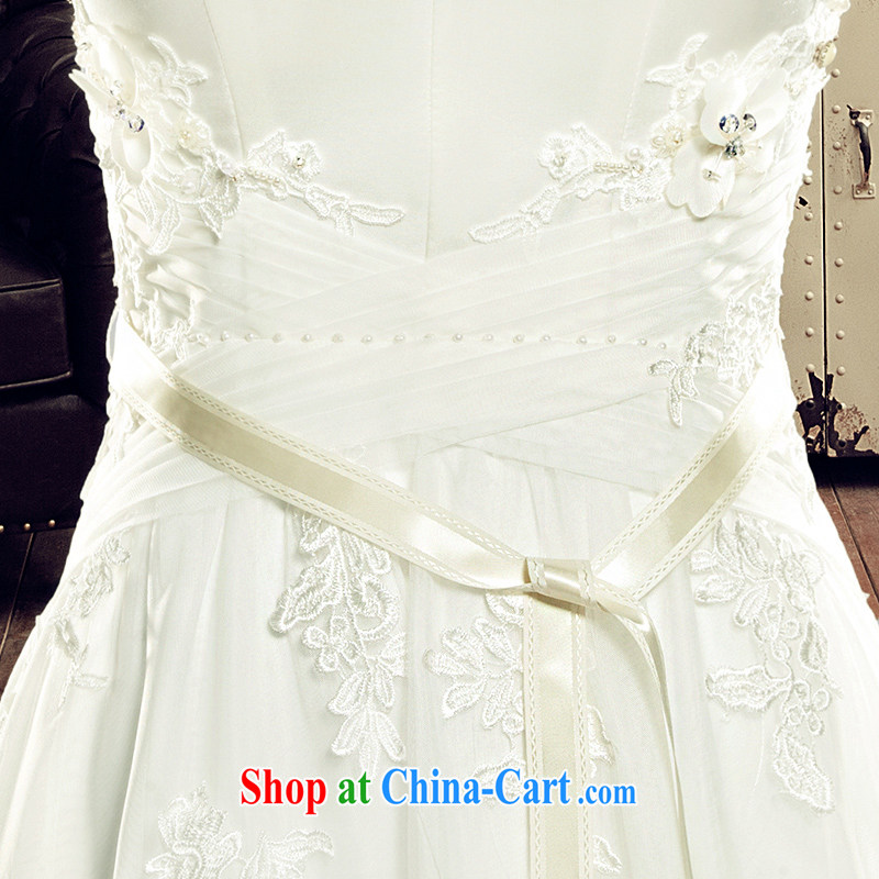 The bride's wedding dresses 2015 summer white wedding Korean tail crowsfoot long 2630 white DZ tailored plus 20 per cent, of the bride, and shopping on the Internet
