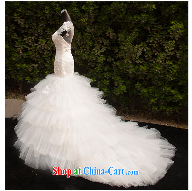 M card wedding summer 2015 crowsfoot Barbie cool romantic bride-waist-shoulder crowsfoot white wedding dresses ivory L pictures, price, brand platters! Elections are good character, the national distribution, so why buy now enjoy more preferential! Health
