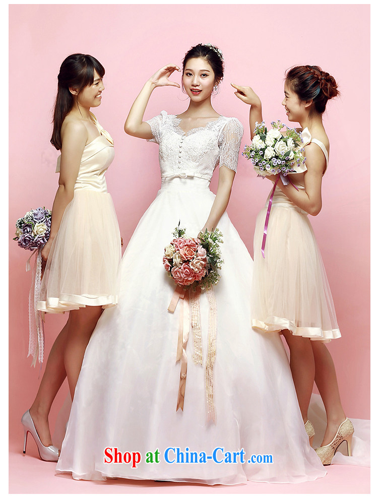 M card fan, wedding 2015 new summer Korean long-tail erase chest bubble cuff shoulders wedding marriages ivory L pictures, price, brand platters! Elections are good character, the national distribution, so why buy now enjoy more preferential! Health