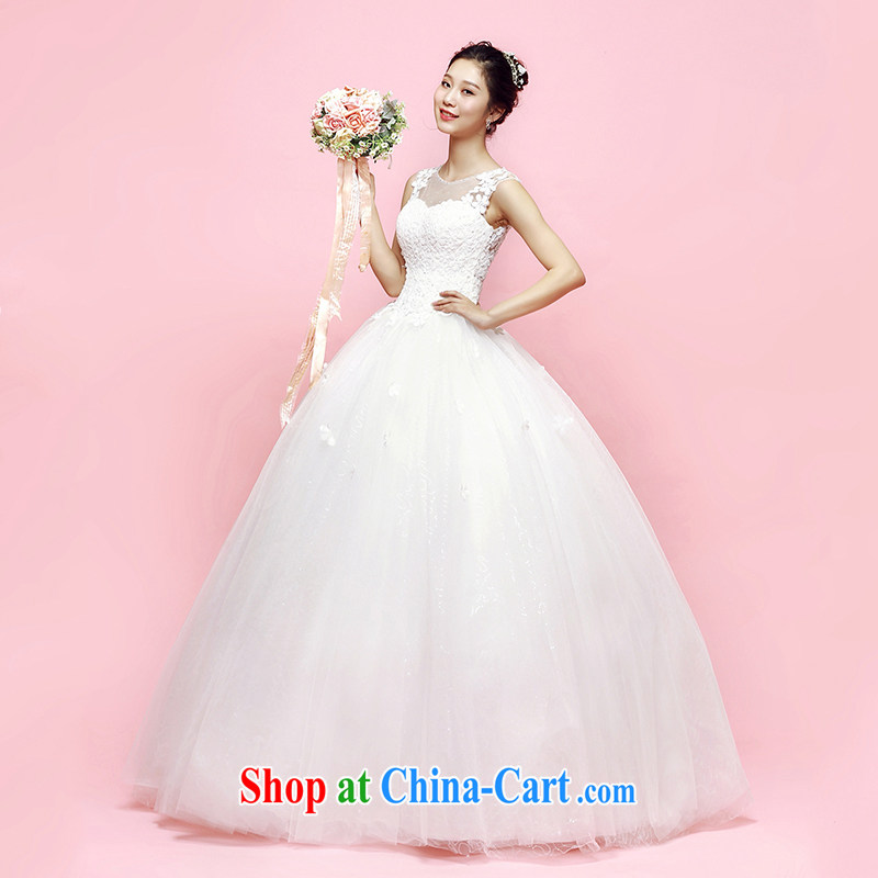 M card batai shoulders Wedding Video thin shaggy dress 2015 new summer with Korean brides heart-shaped lens back ivory L, mystery card (MEKAMIKA), shopping on the Internet