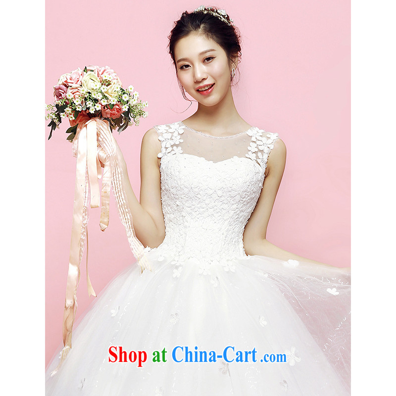 M card batai shoulders Wedding Video thin shaggy dress 2015 new summer with Korean brides heart-shaped lens back ivory L, mystery card (MEKAMIKA), shopping on the Internet
