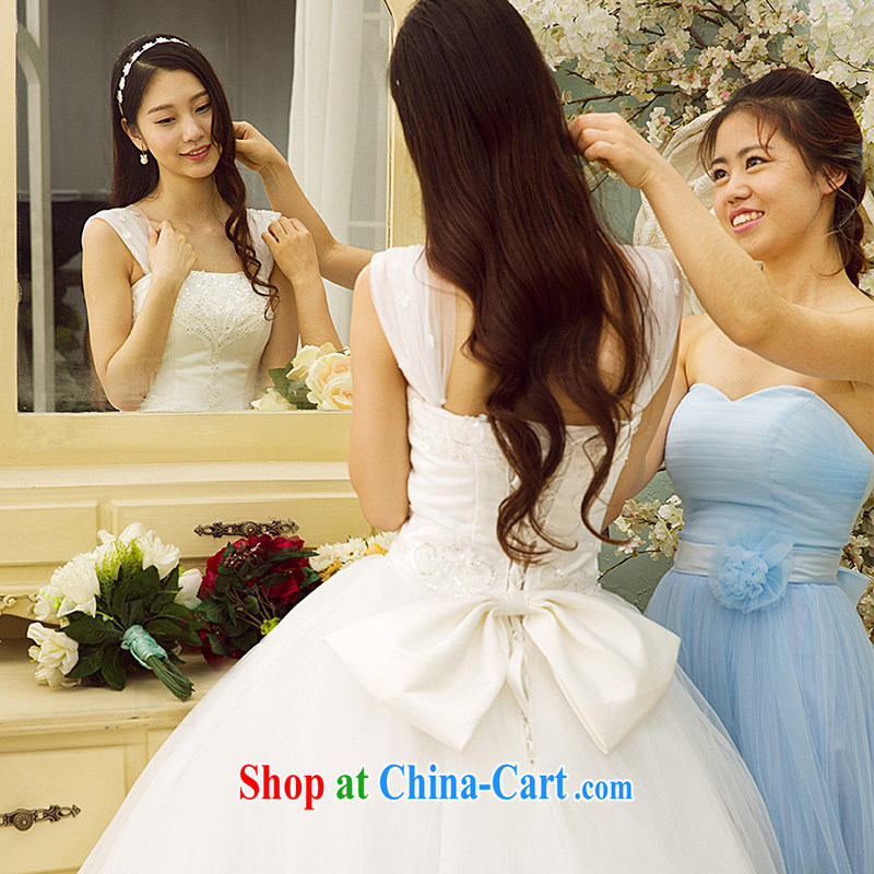 M card puzzle card summer 2015 new wedding dresses, long-tail erase chest straps bridal wedding dresses ivory L, mystery card (MEKAMIKA), shopping on the Internet
