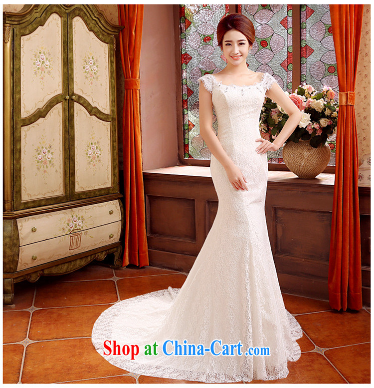 his time at Merlion wedding 2015 new summer fashion Korean shoulders, Japan, and South Korea wedding dress a shoulder small tail graphics thin bridal wedding dress XL pictures, price, brand platters! Elections are good character, the national distribution, so why buy now enjoy more preferential! Health