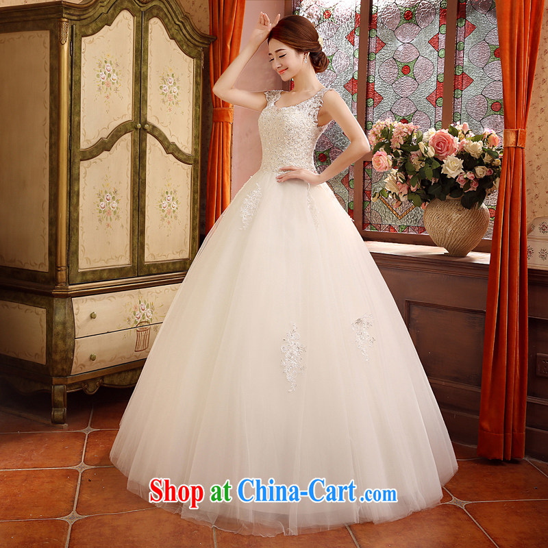 Syria Time 2015 summer bridal wedding dresses, Japan, and South Korea lace bridal with shoulders bare chest graphics thin wood drill and stylish white white XL, time, and shopping on the Internet