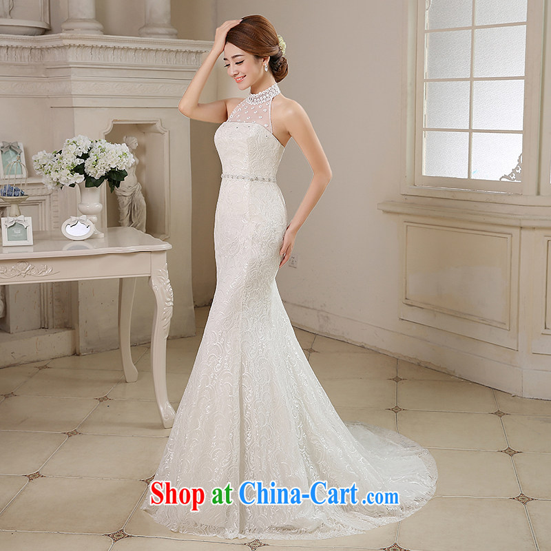 Time Syria, Japan, and South Korea wedding dress summer 2015 new retro lace a shoulder-mounted also inserts drill marriages crowsfoot wedding dresses trailing white XL, time, and shopping on the Internet