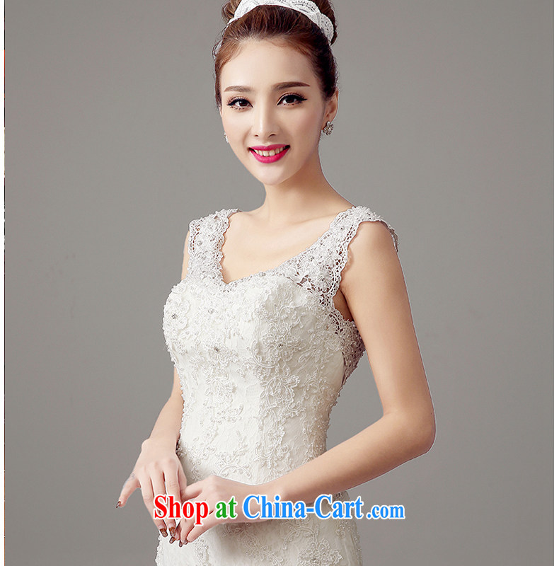 Syria Time summer 2015 new Korean-style double-shoulder larger graphics thin terrace back strap crowsfoot cultivating marriages beauty-tail wedding dresses white XL pictures, price, brand platters! Elections are good character, the national distribution, so why buy now enjoy more preferential! Health