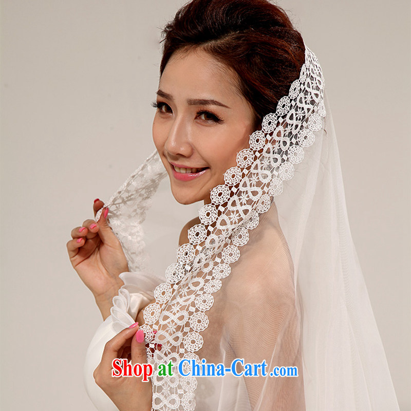 Diane M Ki brides and legal wedding new Korean long sweet lace and yarn wedding dresses accessories accessories white, Diane M Ki, shopping on the Internet