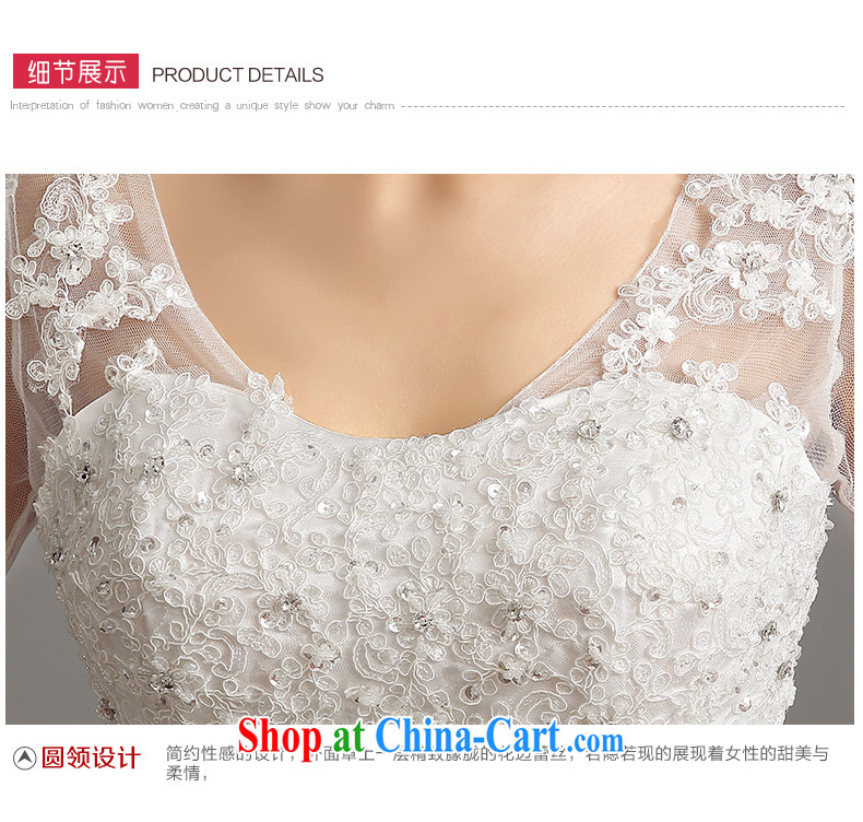 Time Syrian lace Deep V collar long-sleeved a Field shoulder alignment cultivating Korean bridal wedding dresses style 2015 new Japan and South Korea wedding white XL pictures, price, brand platters! Elections are good character, the national distribution, so why buy now enjoy more preferential! Health