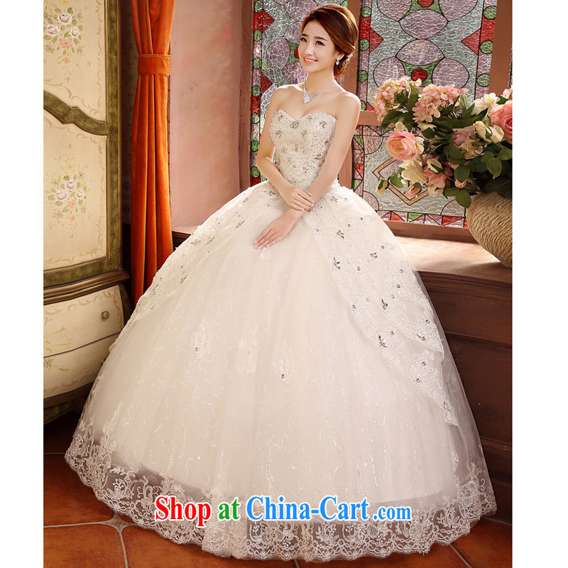 his time in summer 2015, Japan and the Republic of Korea wedding dress larger wedding dresses new bride sexy Mary Magdalene marriage chest with cultivating graphics thin wedding female white XXL, time, and on-line shopping