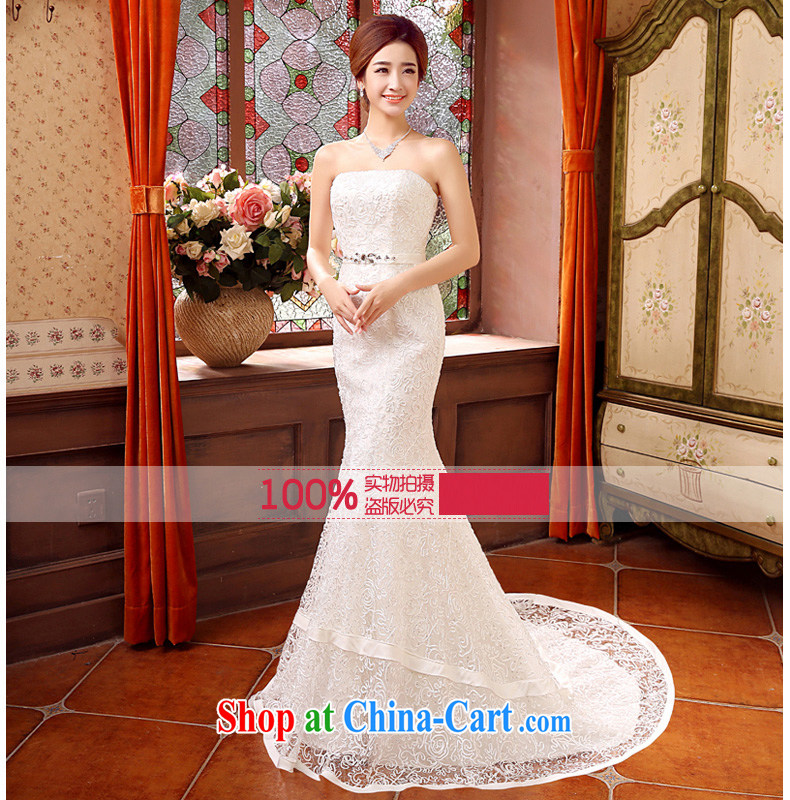 his time in summer 2015, Japan and the Republic of Korea wedding dress crowsfoot small tail wedding dresses new bride sexy bare chest wedding beauty graphics thin wedding female white XL pictures, price, brand platters! Elections are good character, the national distribution, so why buy now enjoy more preferential! Health