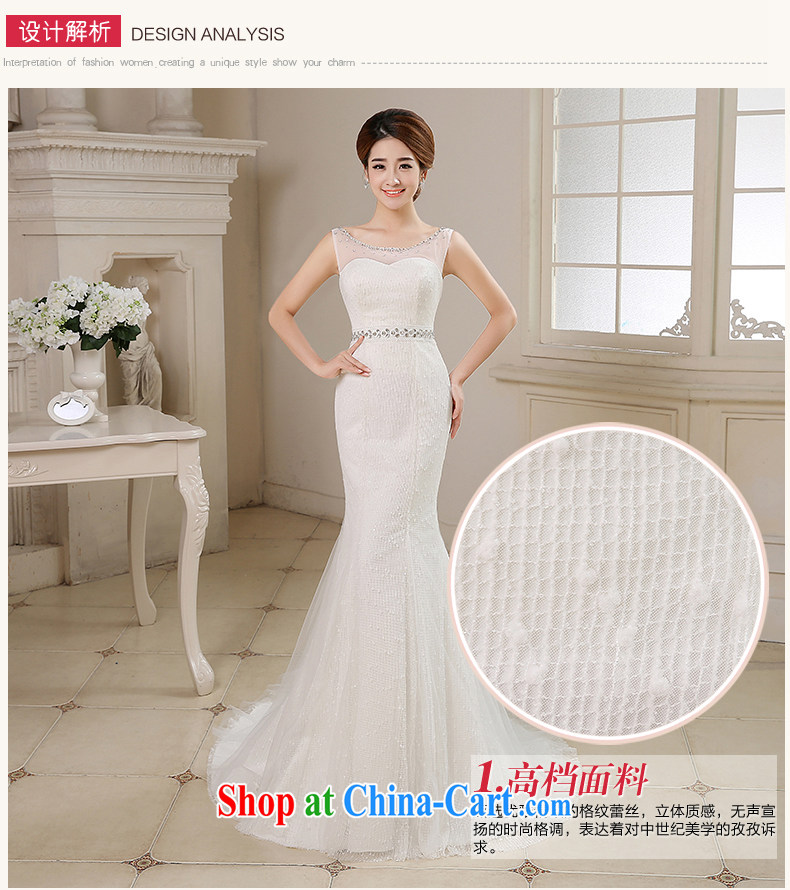 his time in summer 2015, Japan and the Republic of Korea wedding dress shoulders crowsfoot small tail wedding dresses new bride sexy Mary Magdalene marriage chest beauty graphics thin wedding female white XL pictures, price, brand platters! Elections are good character, the national distribution, so why buy now enjoy more preferential! Health