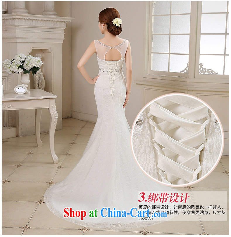 his time in summer 2015, Japan and the Republic of Korea wedding dress shoulders crowsfoot small tail wedding dresses new bride sexy Mary Magdalene marriage chest beauty graphics thin wedding female white XL pictures, price, brand platters! Elections are good character, the national distribution, so why buy now enjoy more preferential! Health