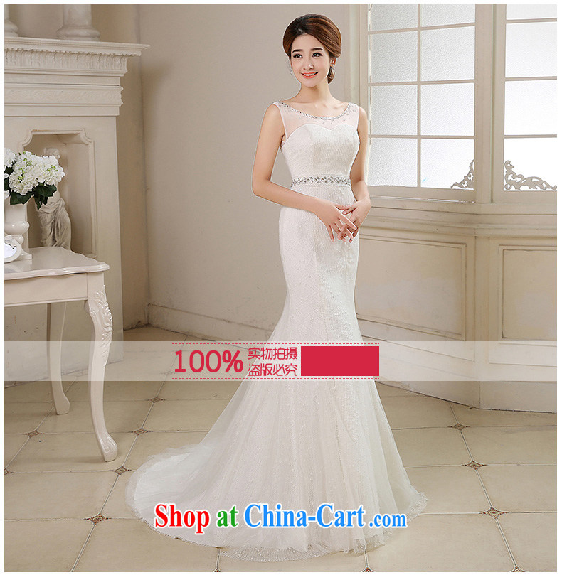 his time in summer 2015, Japan and the Republic of Korea wedding dress shoulders crowsfoot small tail wedding dresses new bride sexy Mary Magdalene marriage chest beauty graphics thin wedding female white XL pictures, price, brand platters! Elections are good character, the national distribution, so why buy now enjoy more preferential! Health