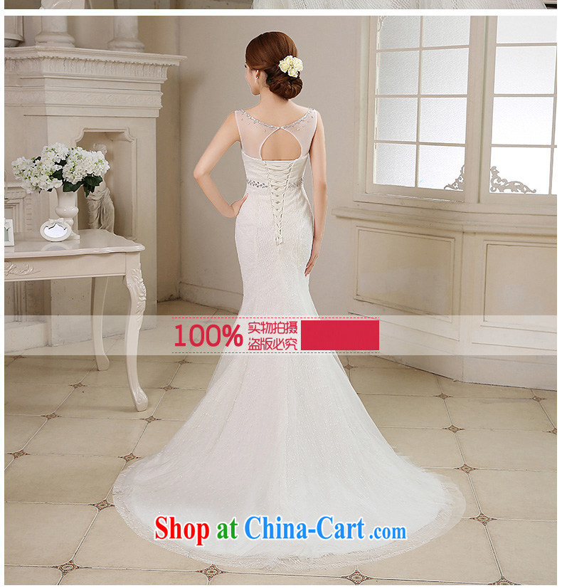 his time in summer 2015, Japan and the Republic of Korea wedding dress shoulders crowsfoot small tail wedding dresses new bride sexy Mary Magdalene marriage chest beauty graphics thin wedding female white XL pictures, price, brand platters! Elections are good character, the national distribution, so why buy now enjoy more preferential! Health