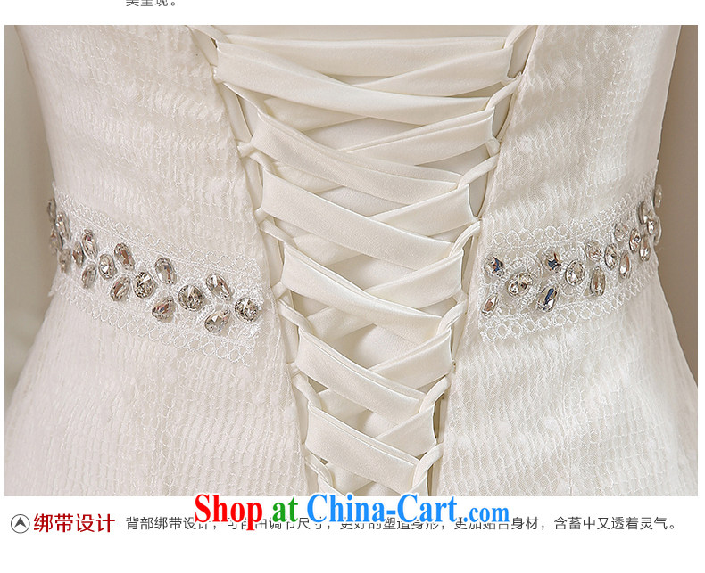 his time in summer 2015, Japan and the Republic of Korea wedding dress shoulders crowsfoot small tail wedding dresses new bride sexy Mary Magdalene marriage chest beauty graphics thin wedding female white XL pictures, price, brand platters! Elections are good character, the national distribution, so why buy now enjoy more preferential! Health