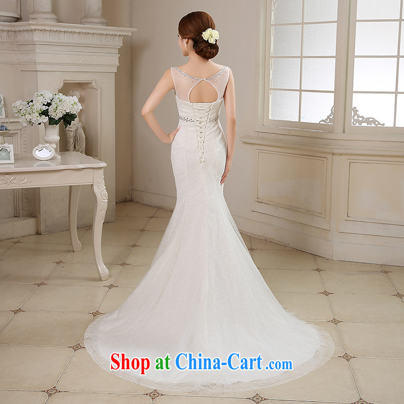 his time in summer 2015, Japan and the Republic of Korea wedding dress shoulders crowsfoot small tail wedding dresses new bride sexy Mary Magdalene married Breast Beauty graphics thin wedding female white XL, time, and, on-line shopping